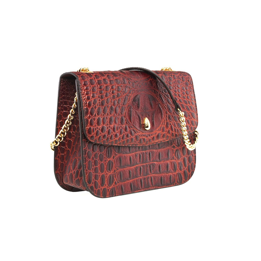 GRAND DAUPHIN BAG CROCODILE - Designer shoulder bag