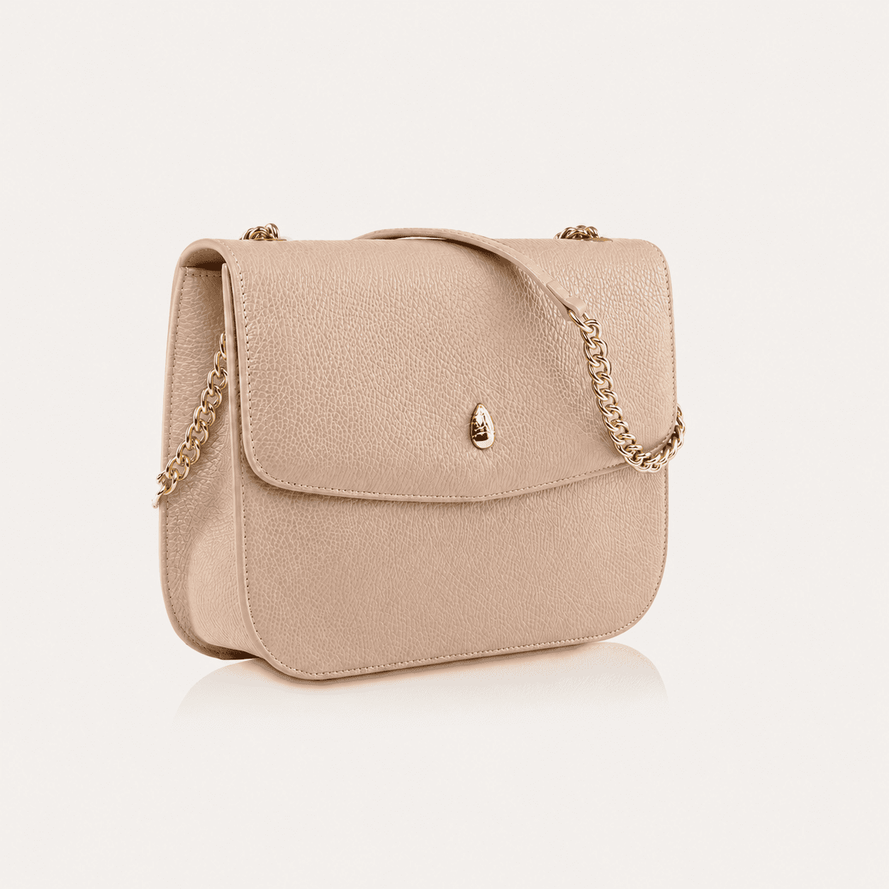 GRAND DAUPHIN BAG - Designer shoulder bag - Beige - luxury leather handbag - Menière Paris