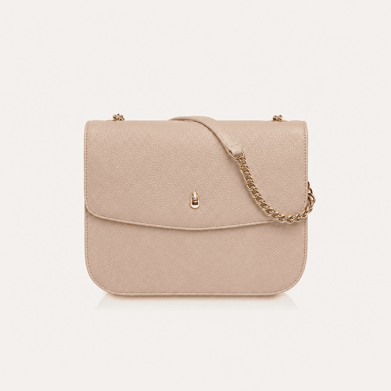 GRAND DAUPHIN BAG - Designer shoulder bag - Beige - luxury leather handbag - Menière Paris