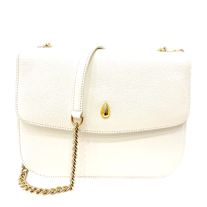 GRAND DAUPHIN BAG Designer shoulder bag White – Menière Paris
