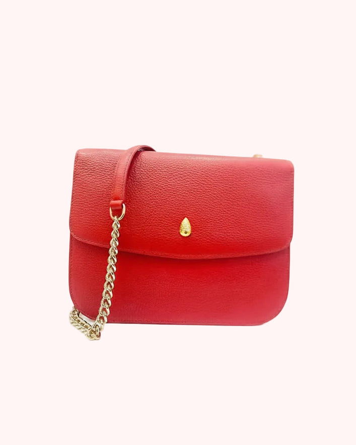 GRAND DAUPHIN BAG - Designer shoulder bag - Red