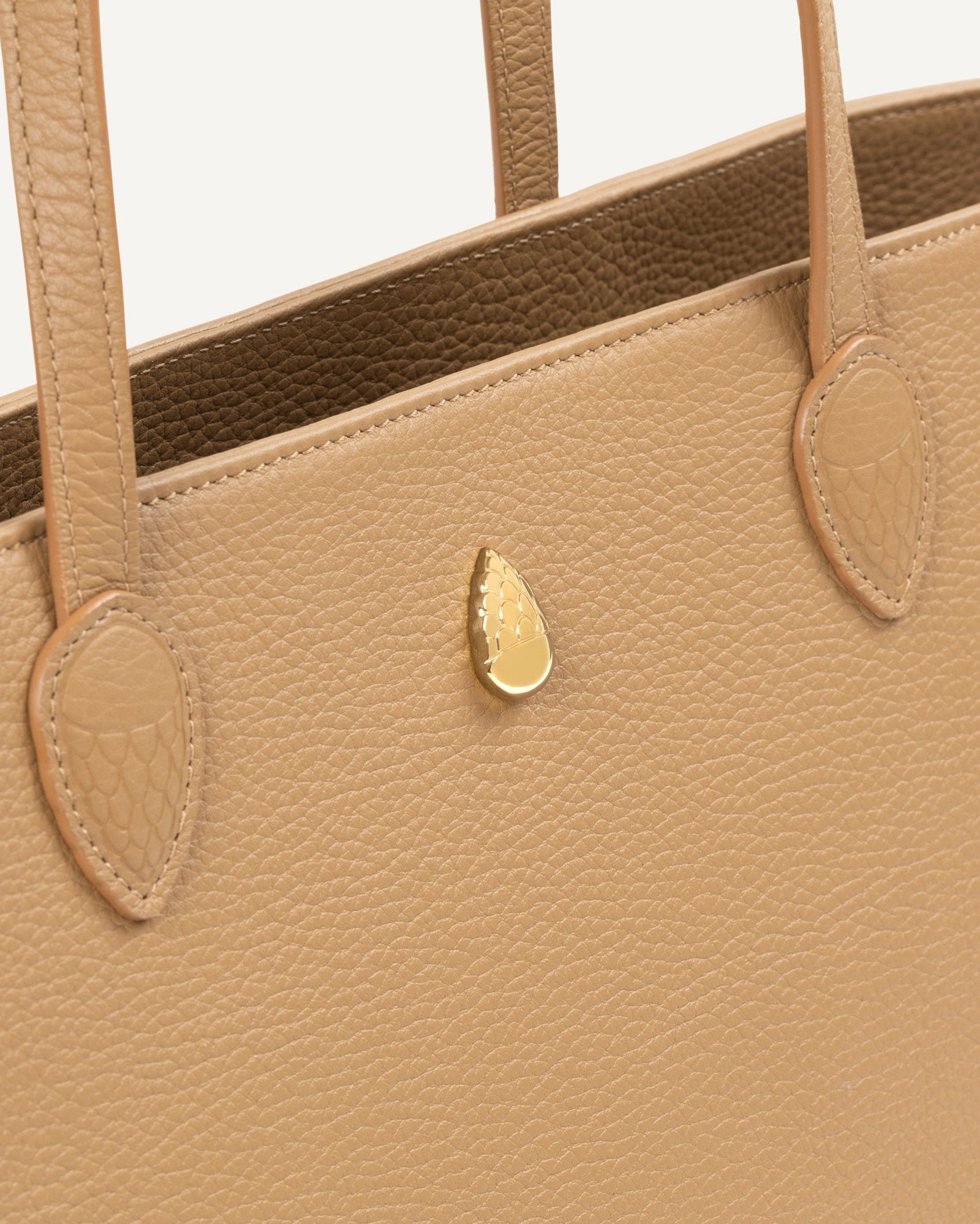 MOUSSELINE BAG - Tote bag - Beige - luxury leather handbag - Menière Paris