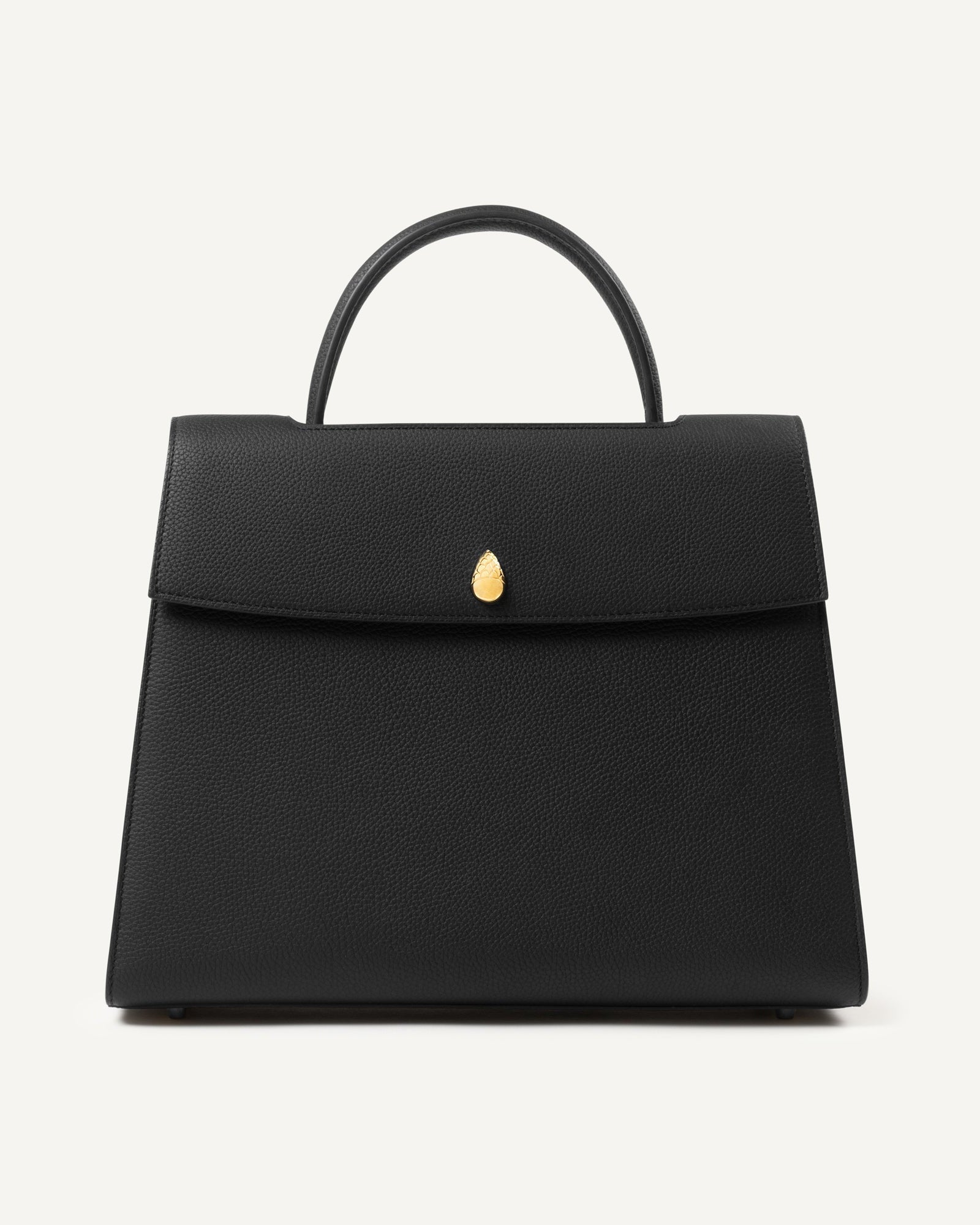 ORLÉANS BAG - Top Handle Bag - Black - luxury leather handbag - Menière Paris