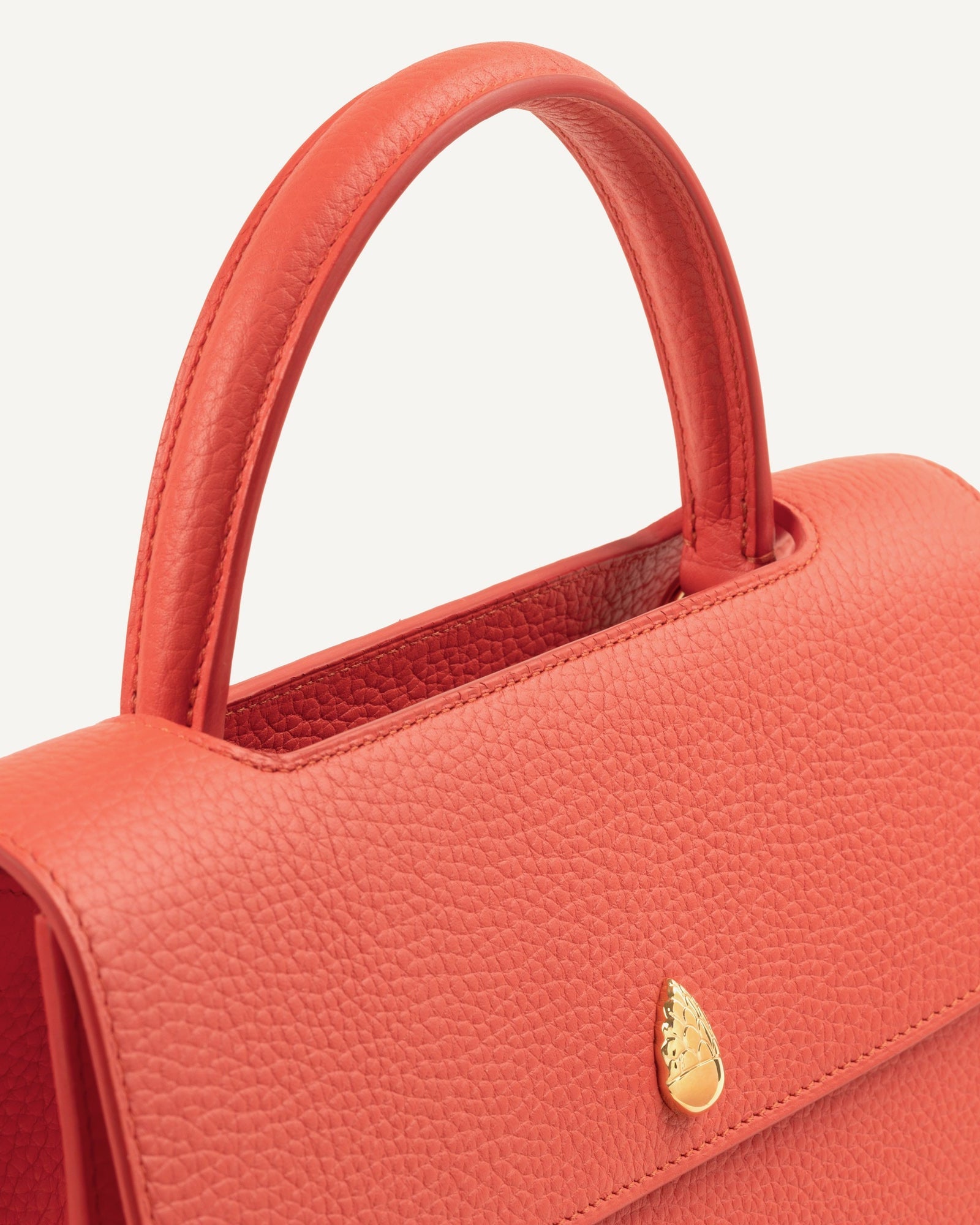 ORLÉANS BAG - Top Handle Bag - Red - luxury leather handbag - Menière Paris