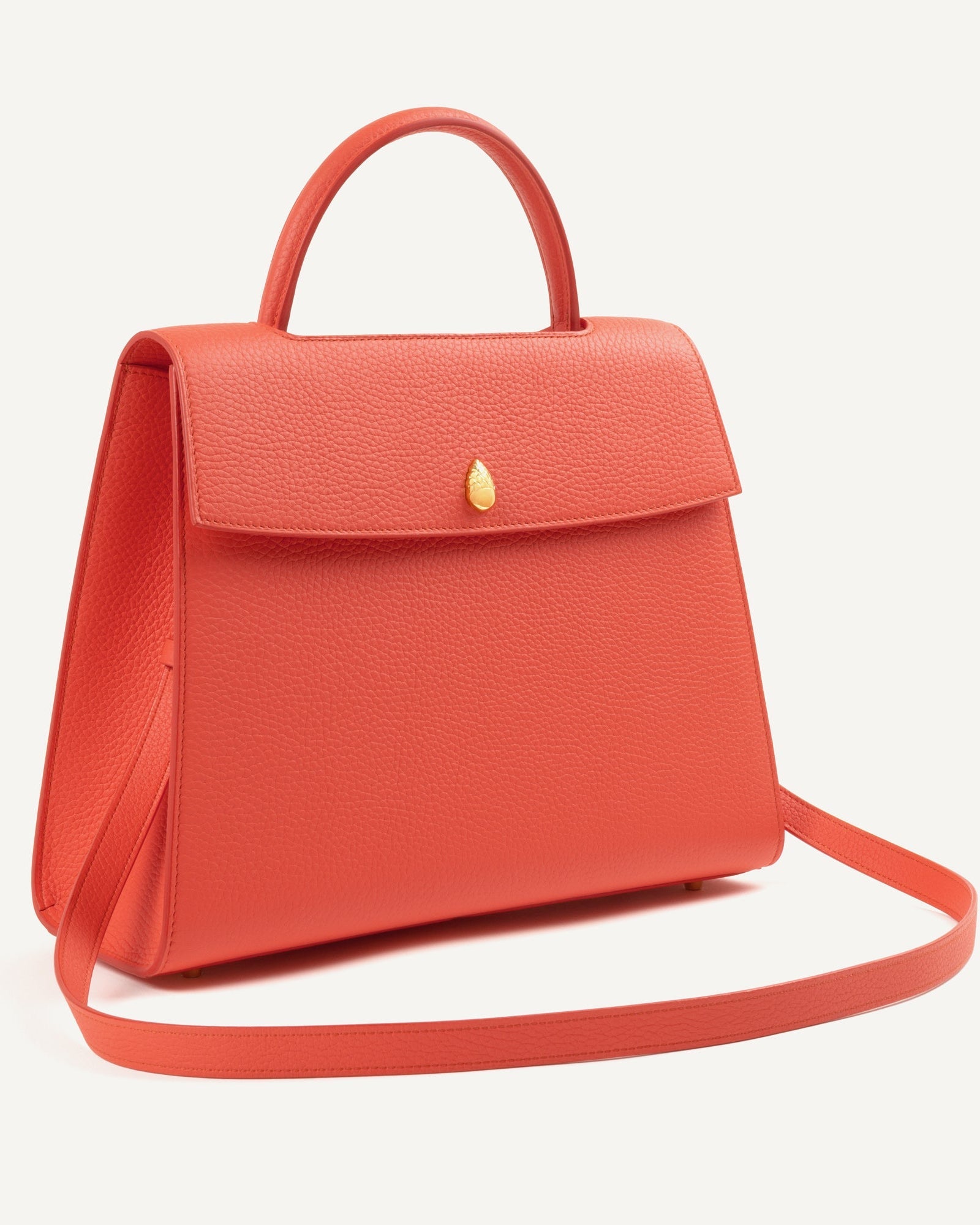 ORLÉANS BAG - Top Handle Bag - Red - luxury leather handbag - Menière Paris