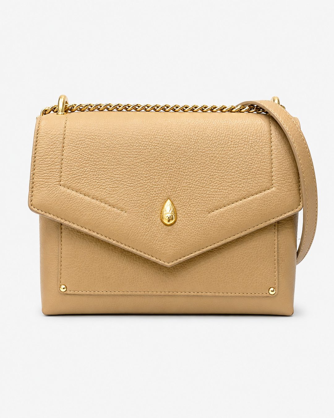 PETIT DAUPHIN BAG - Crossbody bag - Beige - luxury leather handbag - Menière Paris