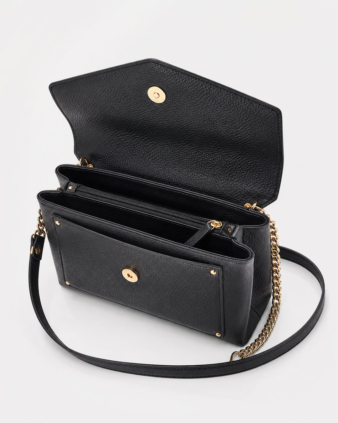 PETIT DAUPHIN BAG - Crossbody bag - Black - luxury leather handbag - Menière Paris