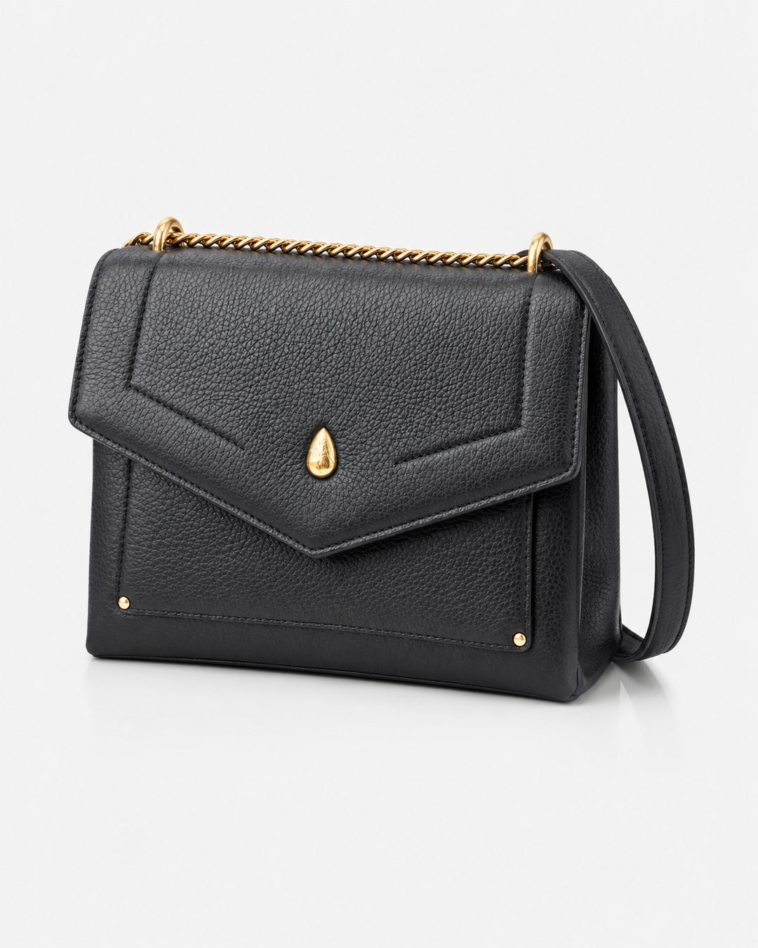 PETIT DAUPHIN BAG - Crossbody bag - Black - luxury leather handbag - Menière Paris