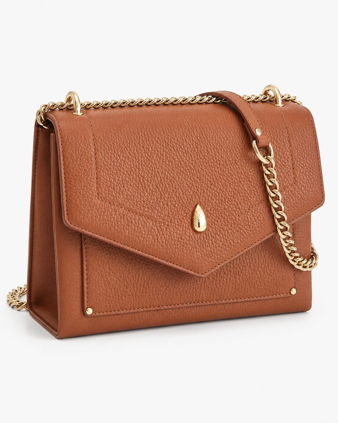PETIT DAUPHIN BAG - Crossbody bag - Brown - luxury leather handbag - Menière Paris