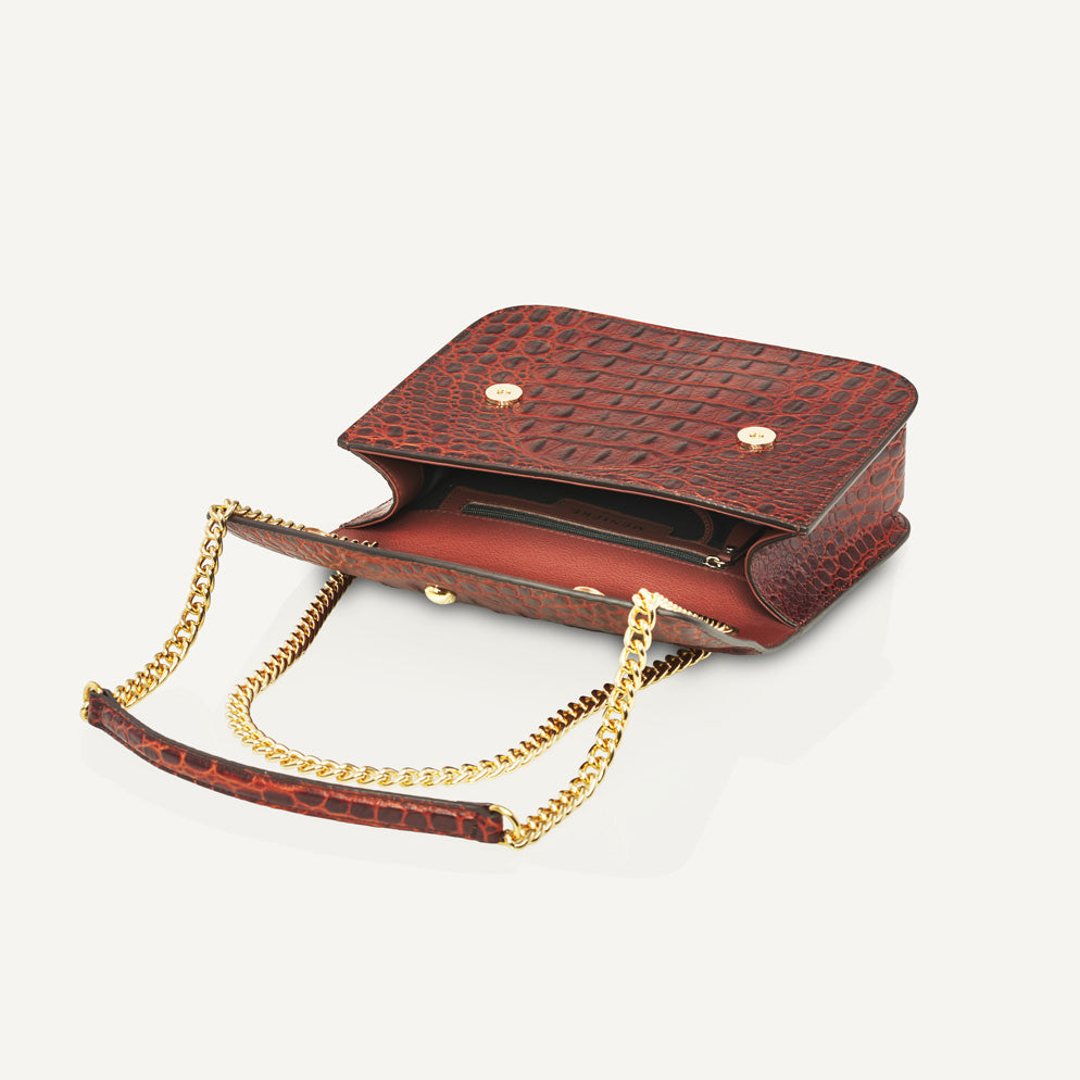 GRAND DAUPHIN BAG CROCODILE - Designer shoulder bag