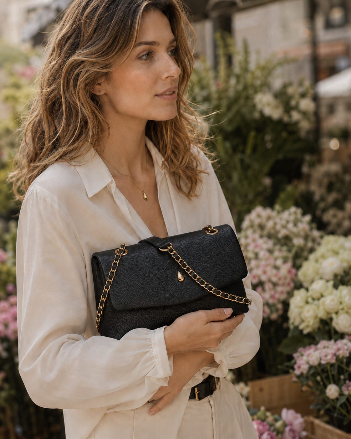 Archiduchesse Bag – Black - luxury leather handbag - Menière Paris