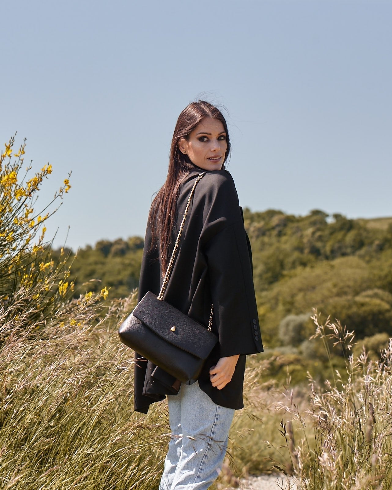 Archiduchesse Bag – Black - luxury leather handbag - Menière Paris