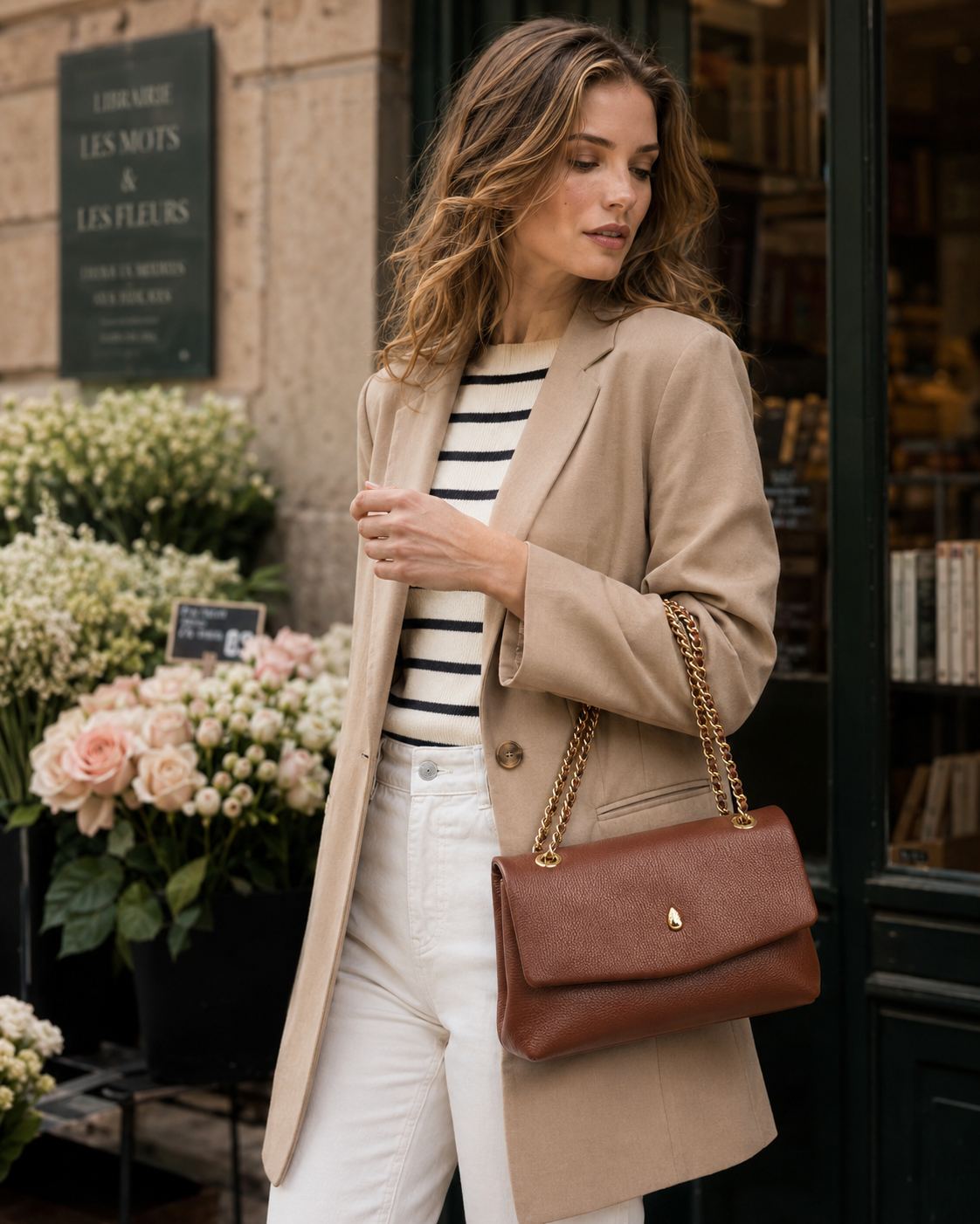 Archiduchesse Bag – Brown - luxury leather handbag - Menière Paris