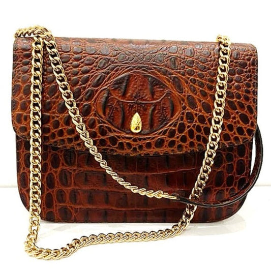 GRAND DAUPHIN BAG CROCODILE - Designer shoulder bag