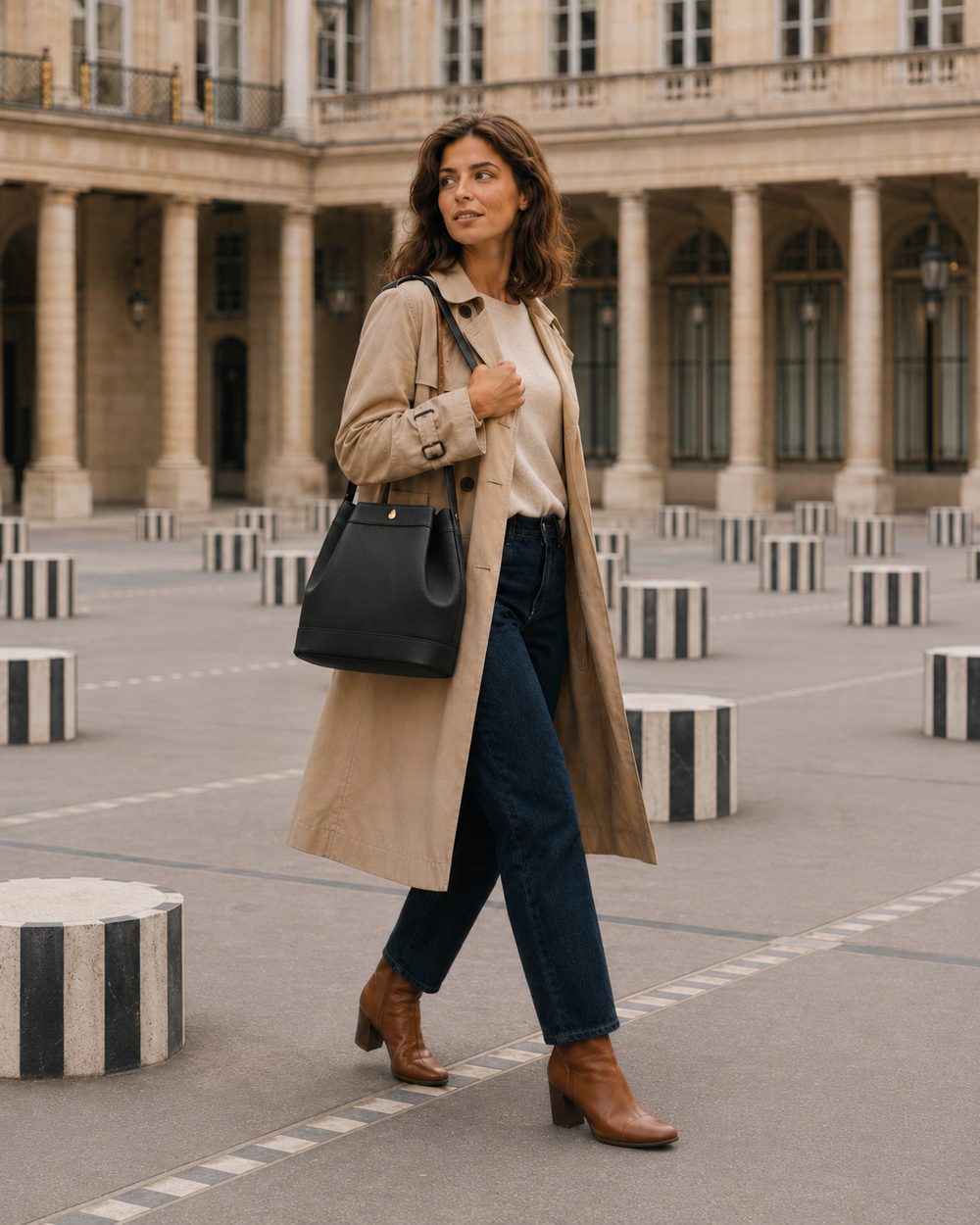 BRABANÇON BAG - Bucket bag - Black