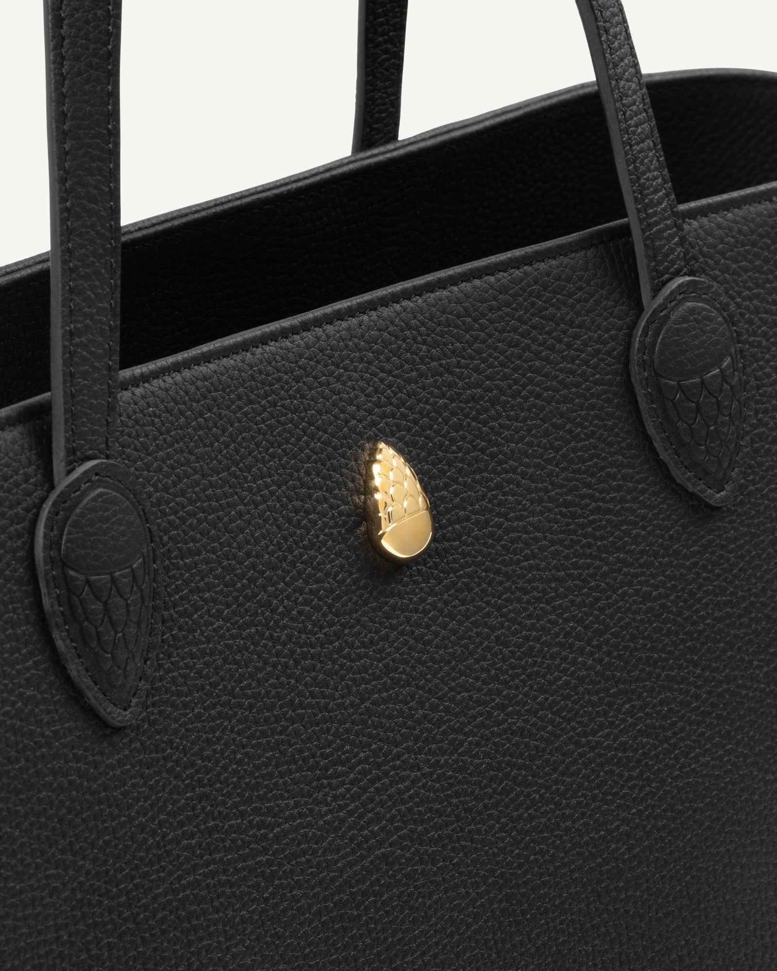 MOUSSELINE BAG - Tote bag - Black - luxury leather handbag - Menière Paris