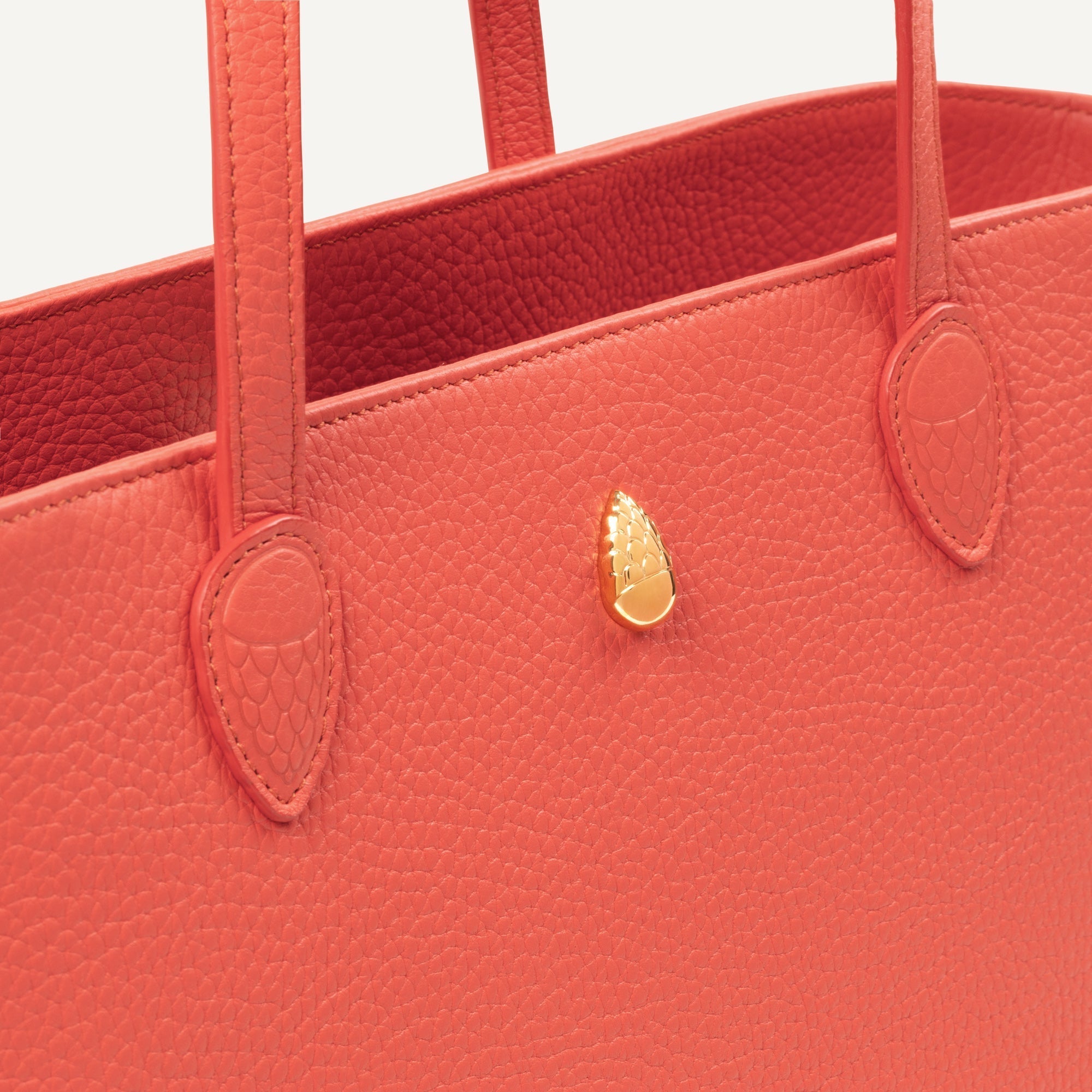 MOUSSELINE BAG - Tote bag - Red - luxury leather handbag - Menière Paris
