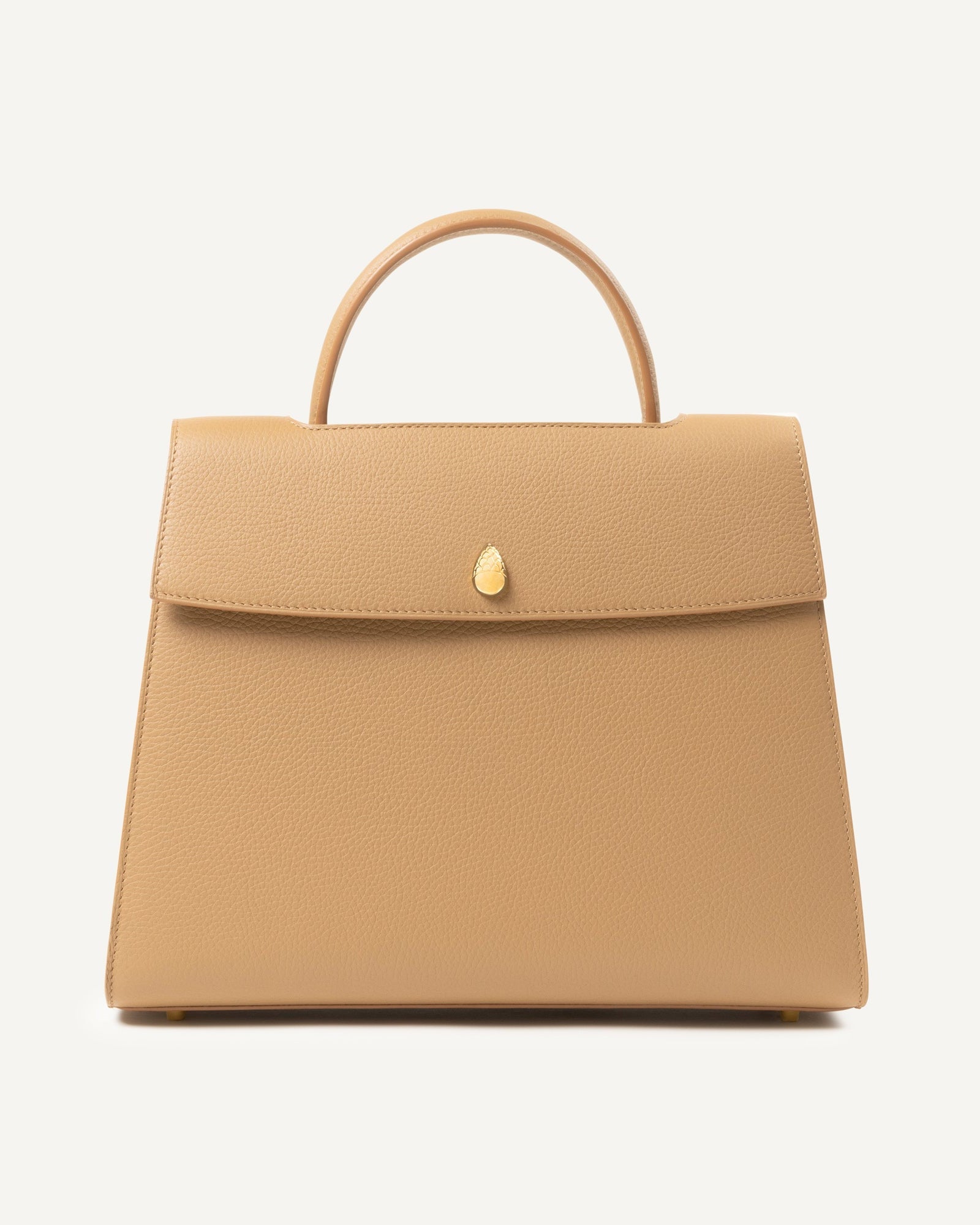ORLÉANS BAG - Top Handle Bag - Beige - luxury leather handbag - Menière Paris