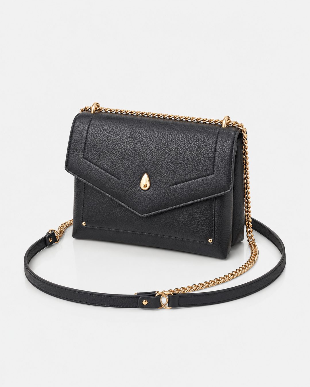 PETIT DAUPHIN BAG - Crossbody bag - Black - luxury leather handbag - Menière Paris