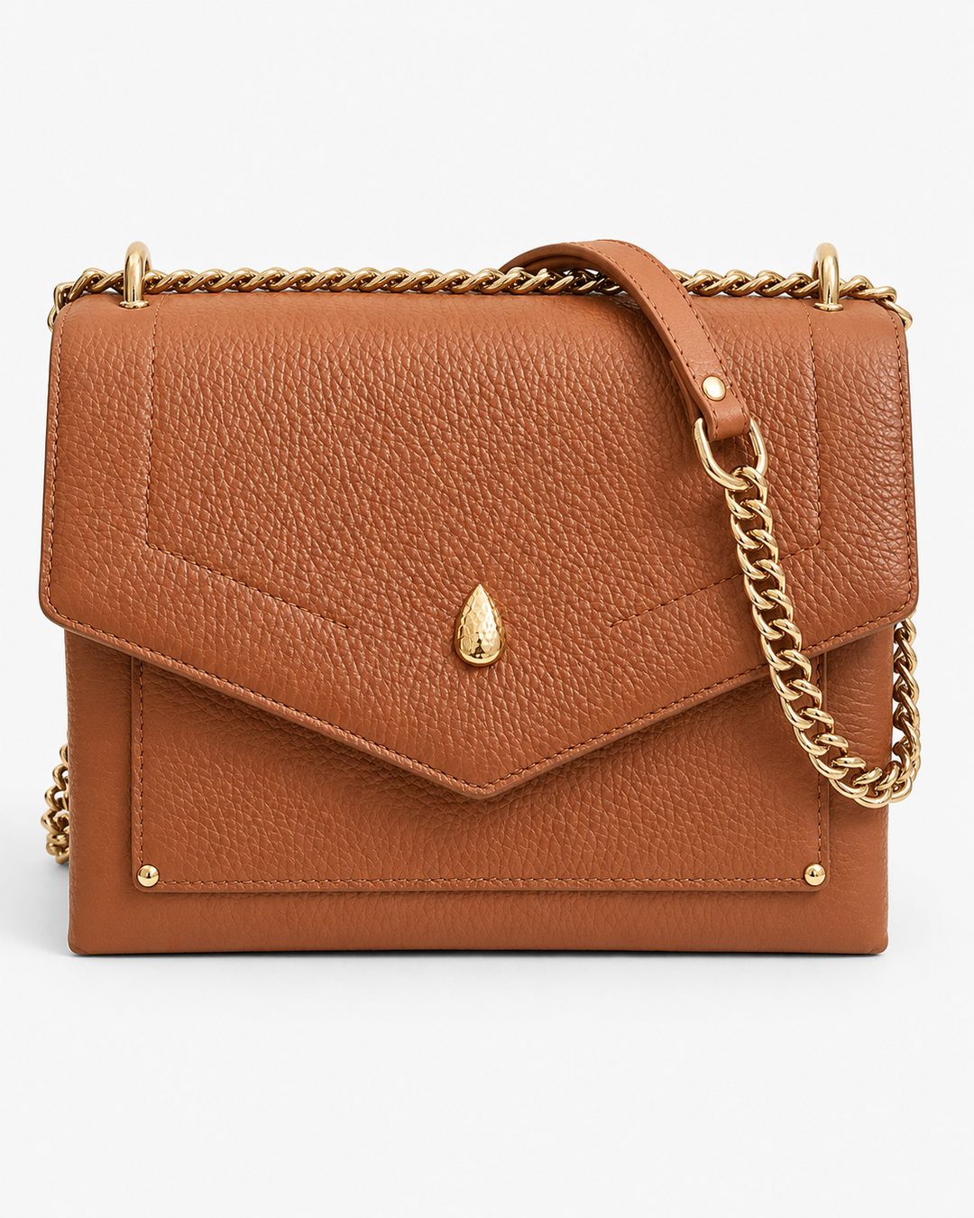 PETIT DAUPHIN BAG - Crossbody bag - Brown - luxury leather handbag - Menière Paris