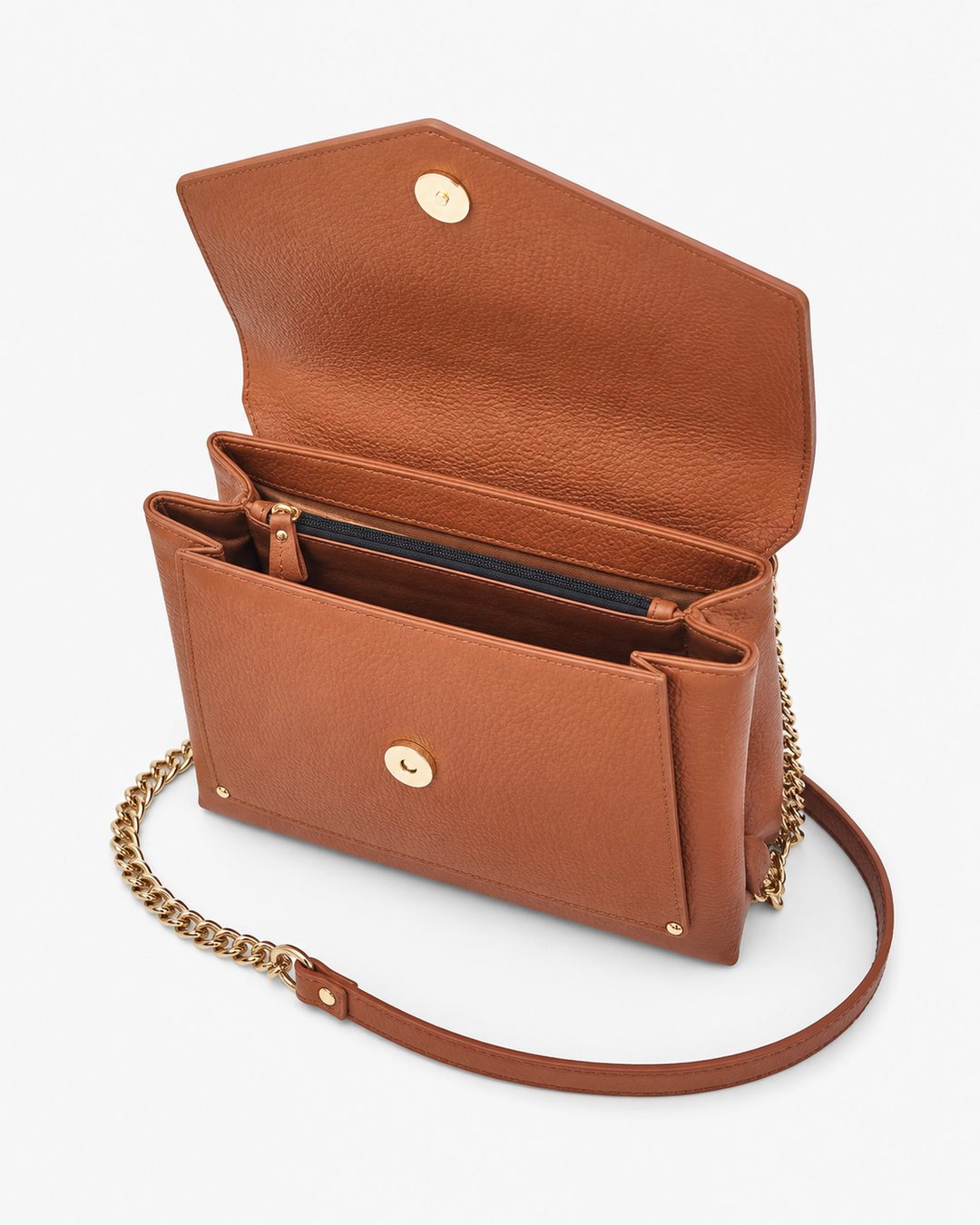 PETIT DAUPHIN BAG - Crossbody bag - Brown - luxury leather handbag - Menière Paris