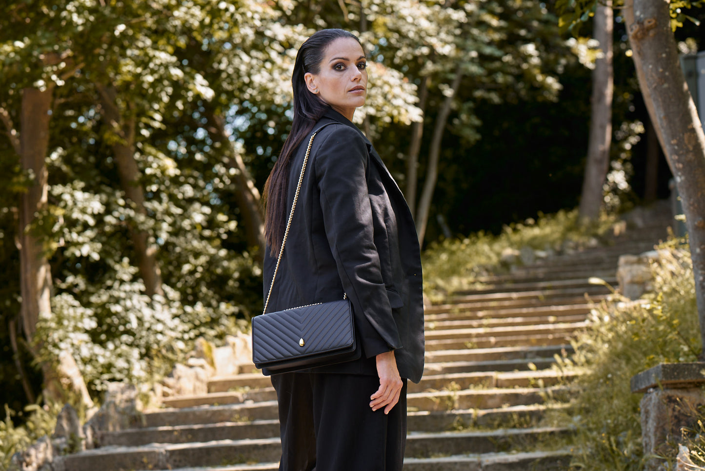 VIENNOIS PM BAG - Crossbody bag - Black